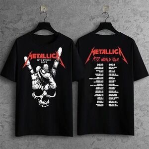 Metallica Band M72 Seasons World Tour 2023  2024 Tour Unisex Tshirt 2 Sided